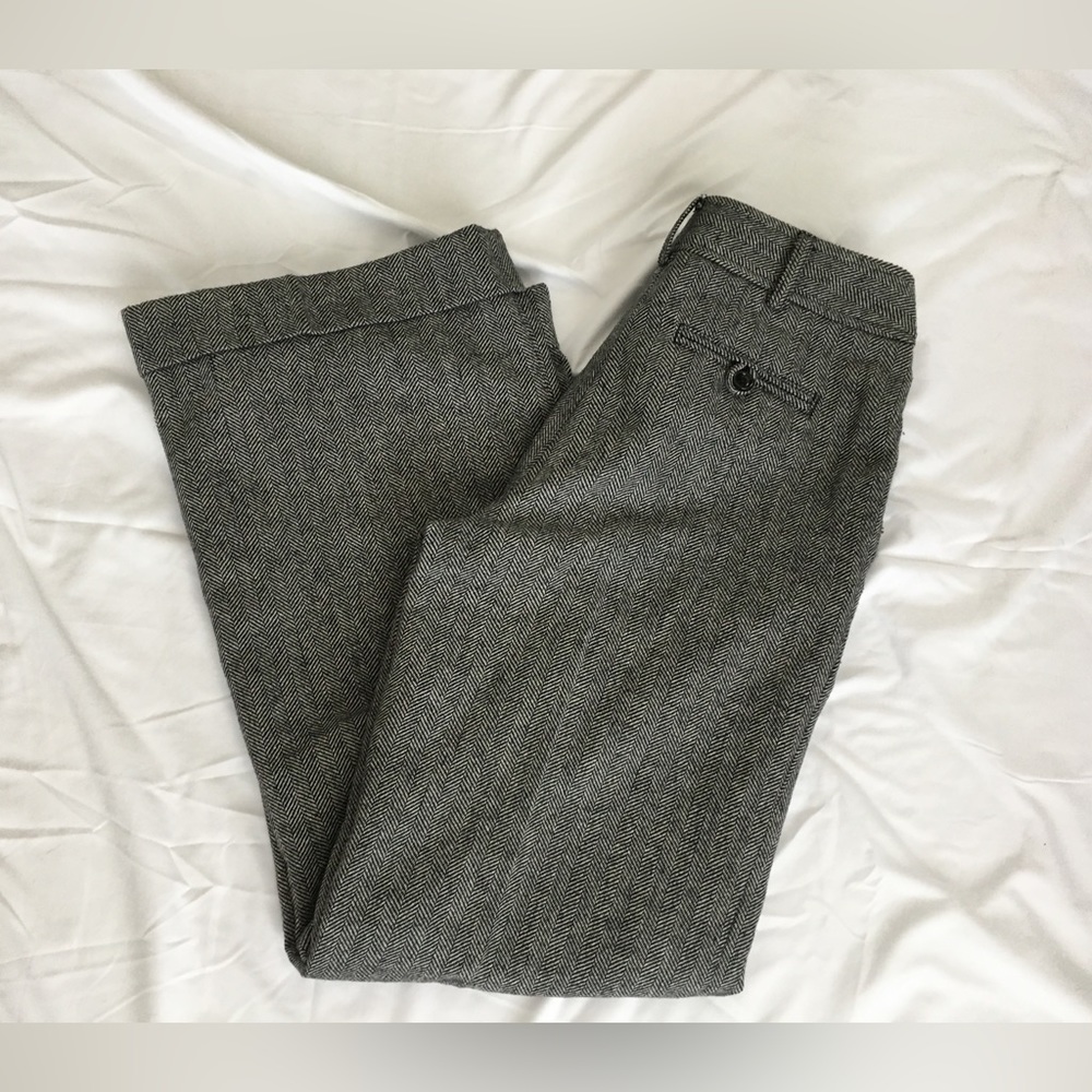 90’s Madison black/white wool trousers with lining, 2P